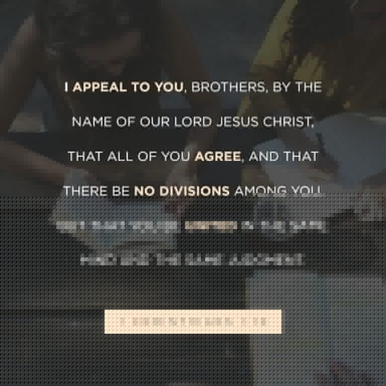 God’s Design is For Unity Not Division