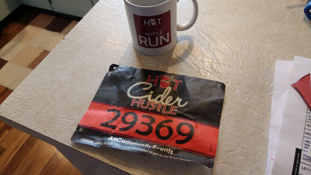 Hot Cider Hustle 5K Swag