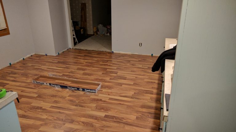 New House Flooring, Day 2…Dining Room Done