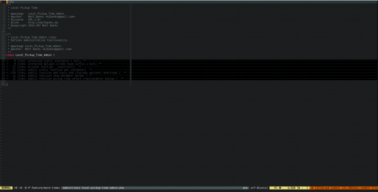 Neovim - Editing WordPress Plugin File