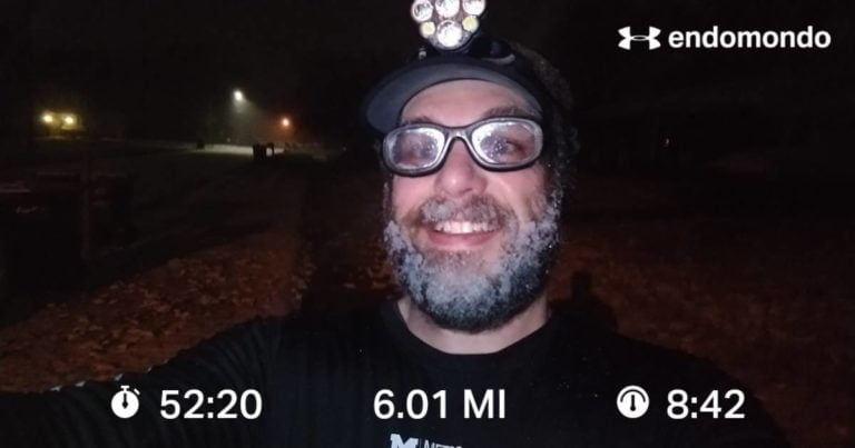 First Snowy Run, First Ice Beard