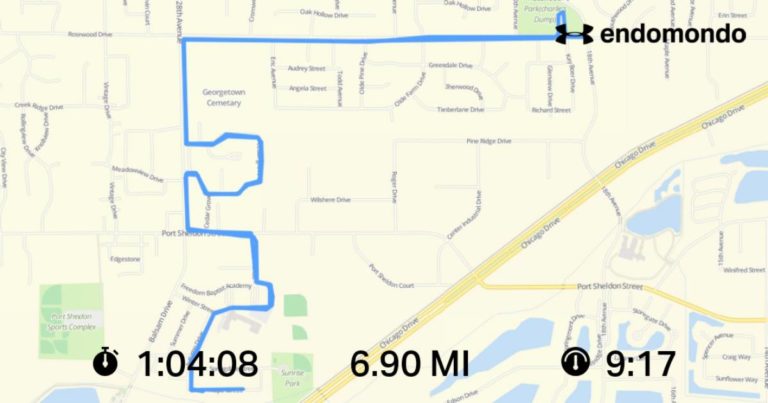 Almost 7 Mile Post-Christmas Run