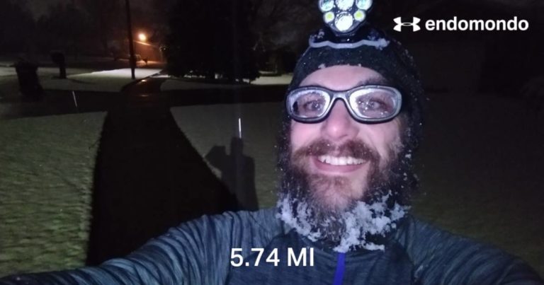 A Surprising Snowfall To Start Off A New Week Of Running