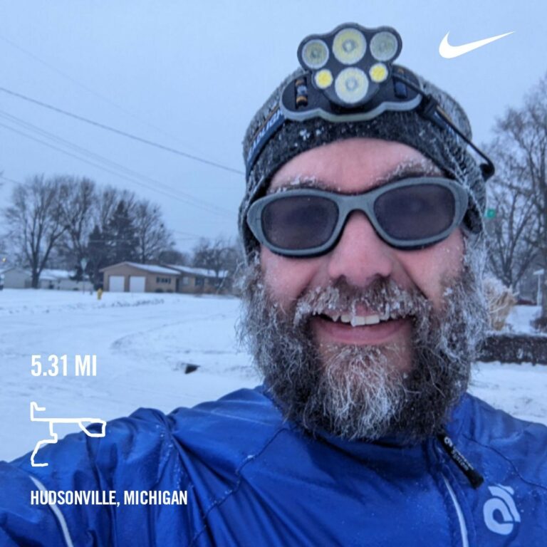 The Half Marathon is Close, Tackling a Snowy Saturday Run